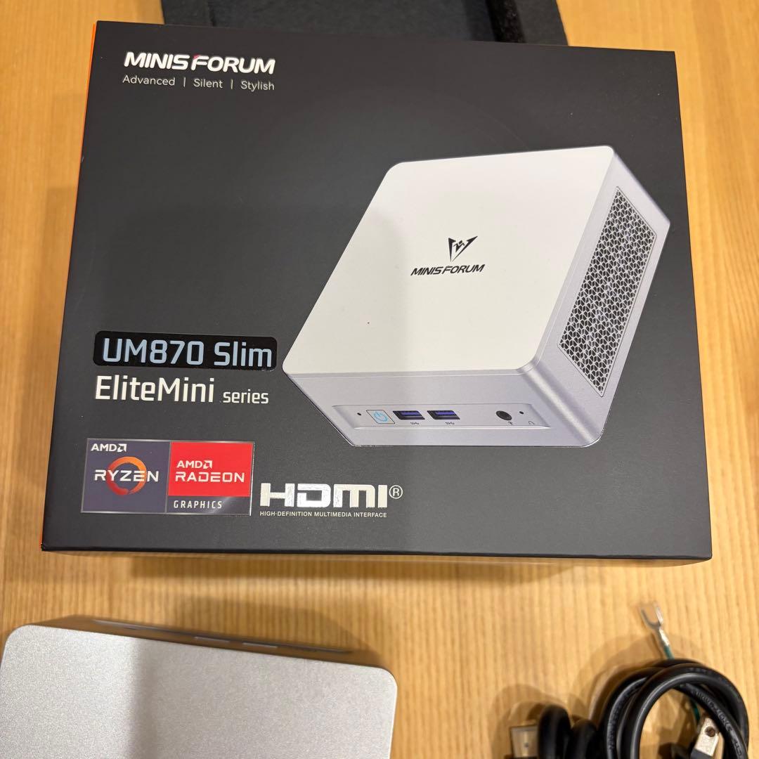 ミニPC MINISFORUM UM870 Slim