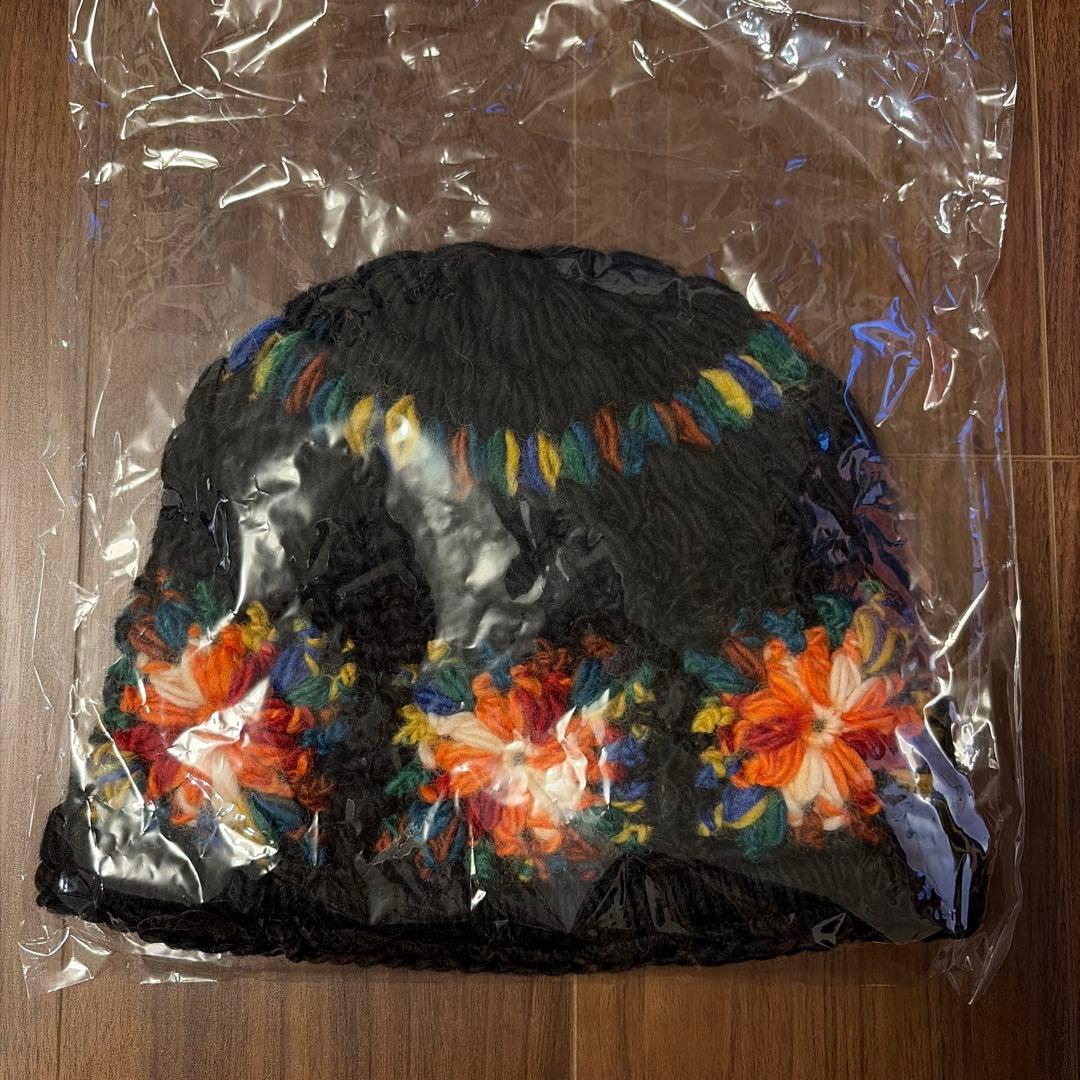 新品Supreme Crochet Beanie Black