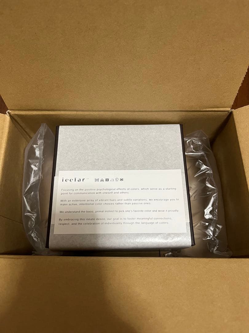 ギフトラッピング未開封ieefarカシミアマフラーS