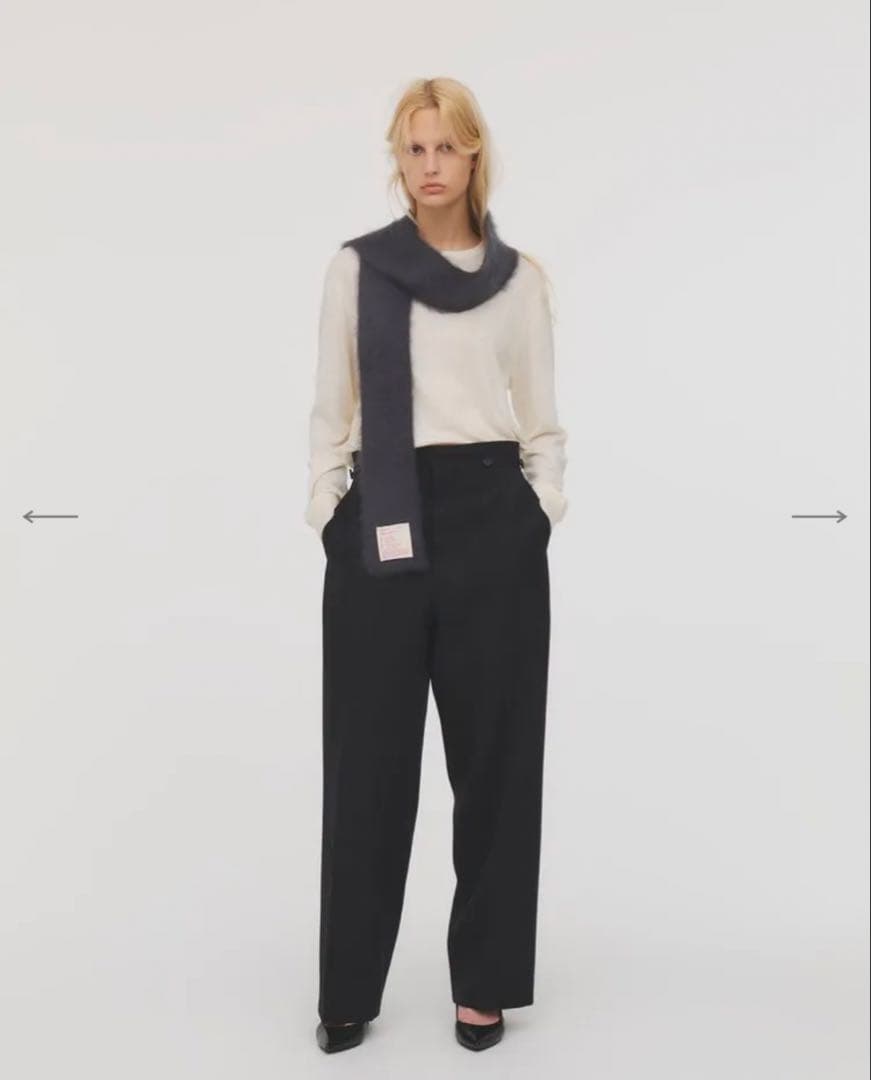 ギフトラッピング未開封ieefarカシミアマフラーS