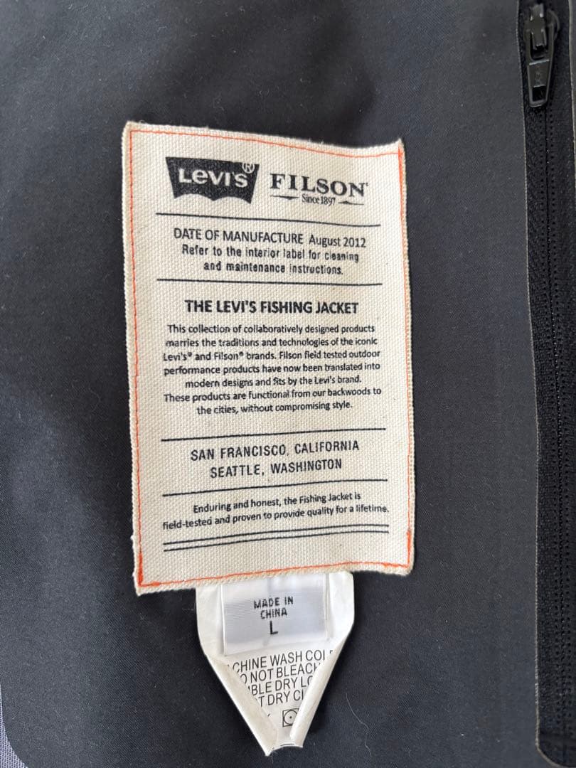 Filson×Levi's フィッシングジャケット　サイズL