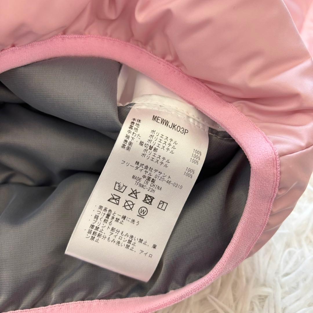 マンシングウェア ダウン 中綿 ブルゾン ジャケット ピンク ジップ ゴルフ