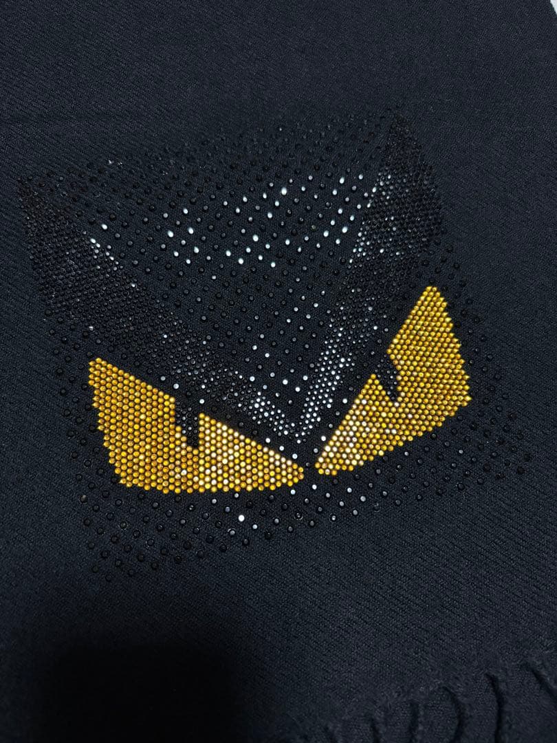 【新品】FENDI フェンディ モンスター マフラー ブラック バグズアイ