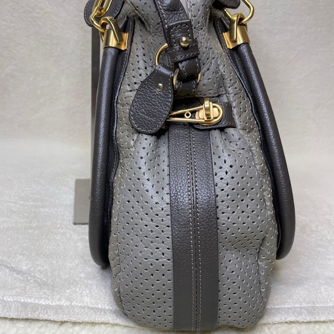 希少Chloe クロエ 2way パラティ ショルダーバッグ パンチング Y2K