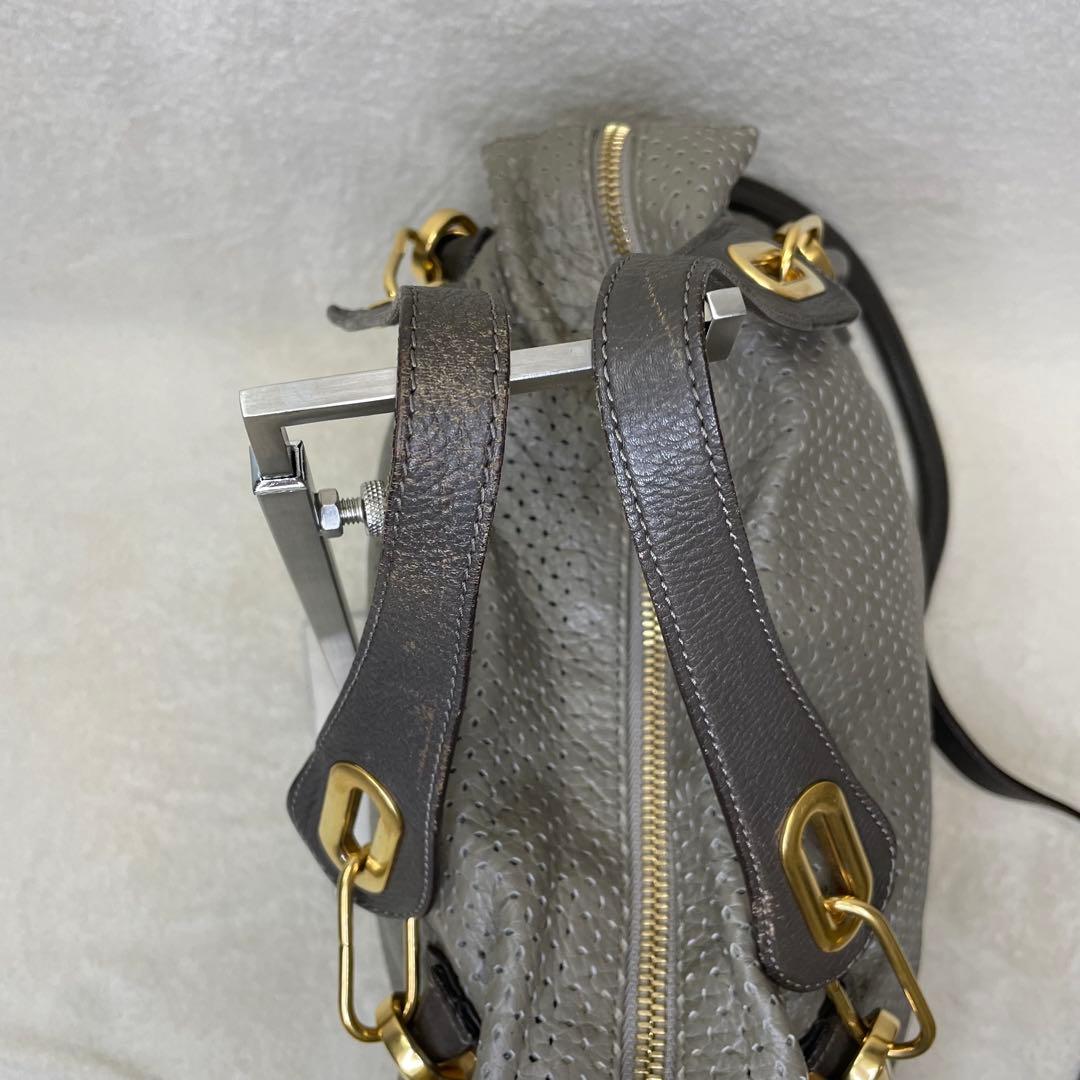 希少Chloe クロエ 2way パラティ ショルダーバッグ パンチング Y2K