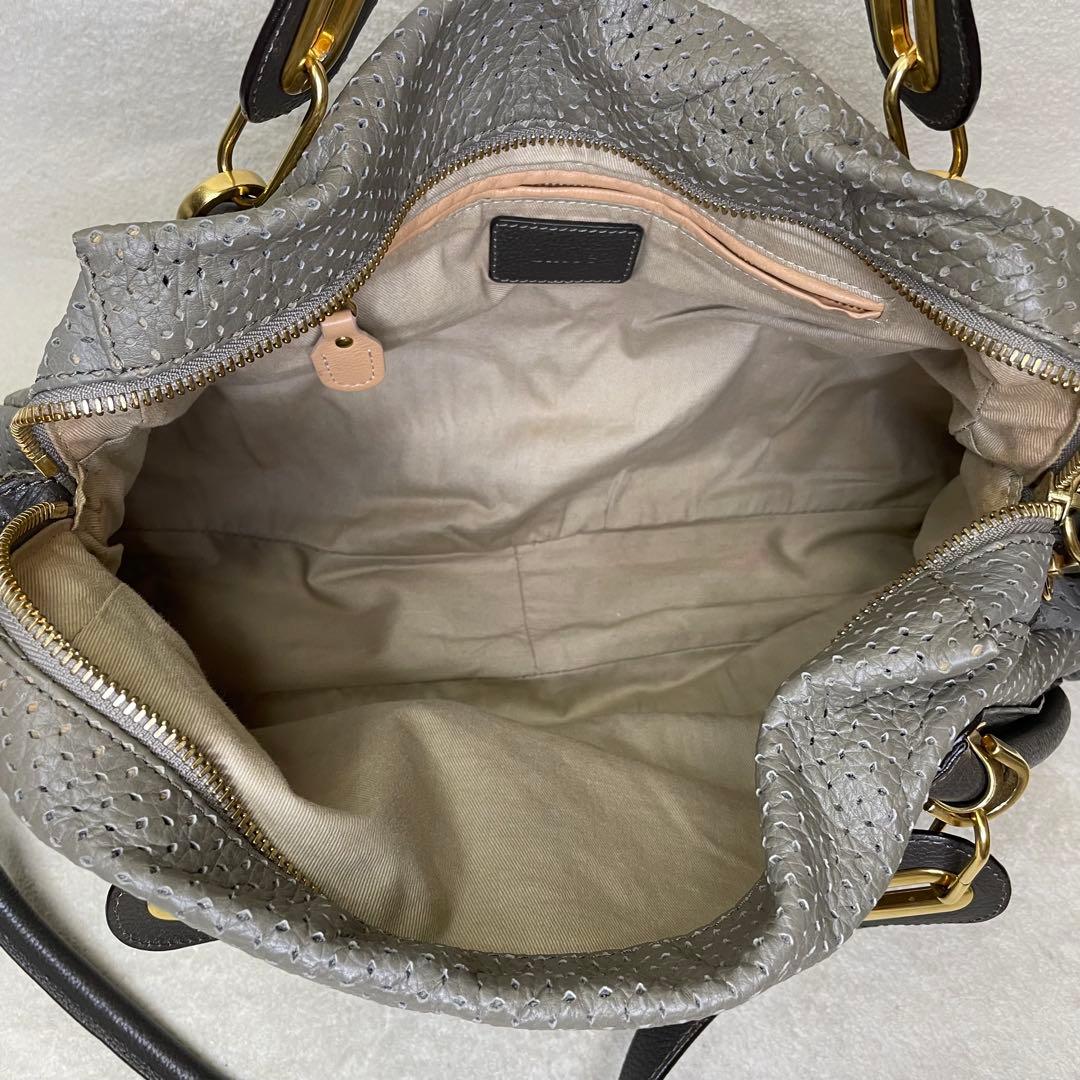 希少Chloe クロエ 2way パラティ ショルダーバッグ パンチング Y2K