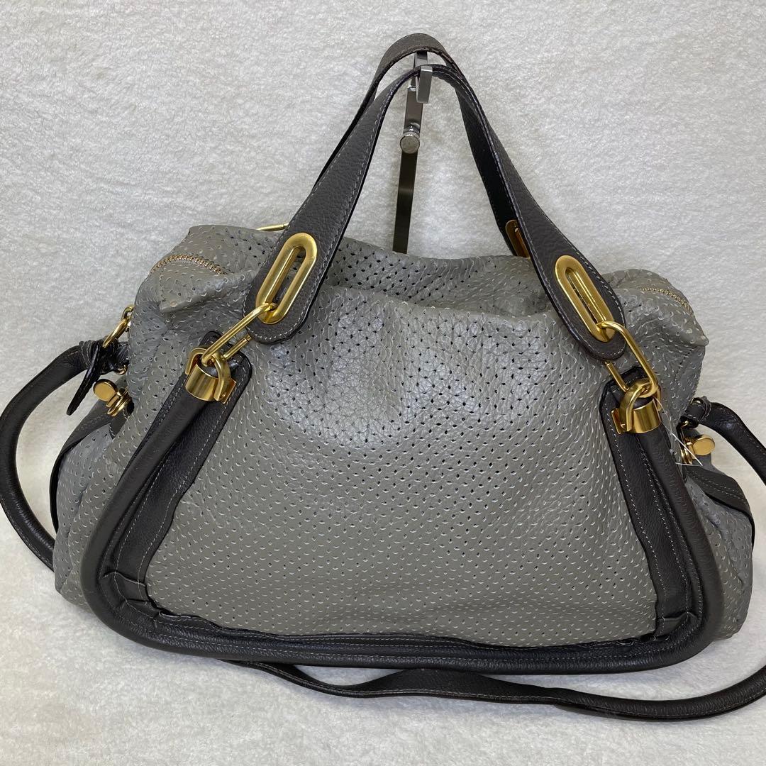 希少Chloe クロエ 2way パラティ ショルダーバッグ パンチング Y2K