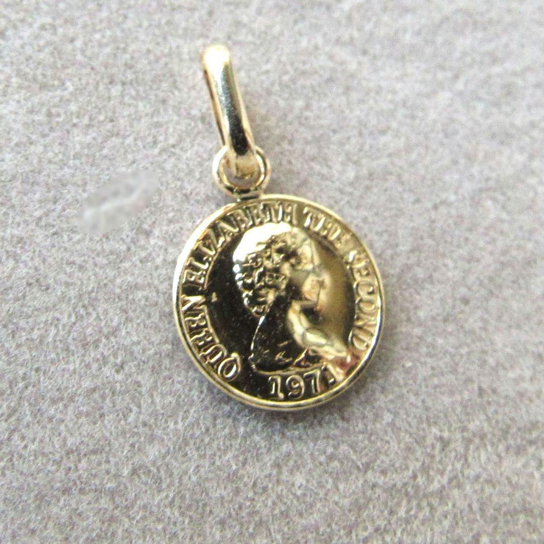 トップ S K18 8mm 18K ネックレストップ エリザベス　18金