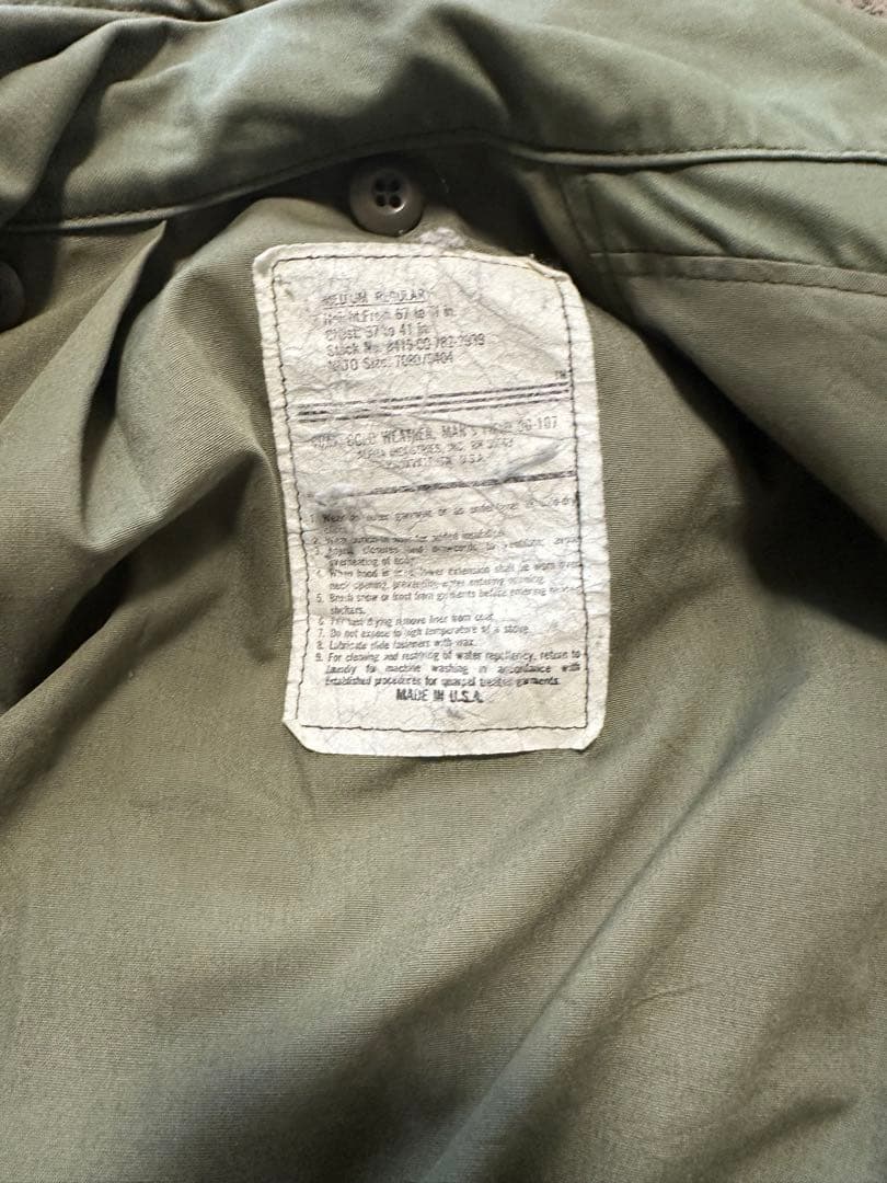 80's 米軍実物 M-65 Field Jacket 3rd S/R