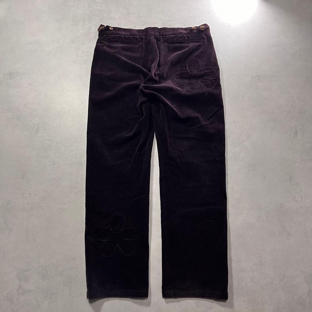 ◎01AW UNDERCOVER D.A.V.F期 コーデュロイパンツ 花パッチ