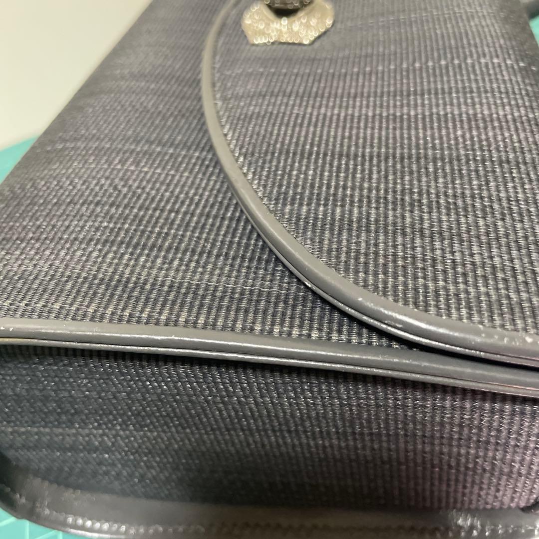 COMTESSE ホースヘア シルバーハンドバッグ