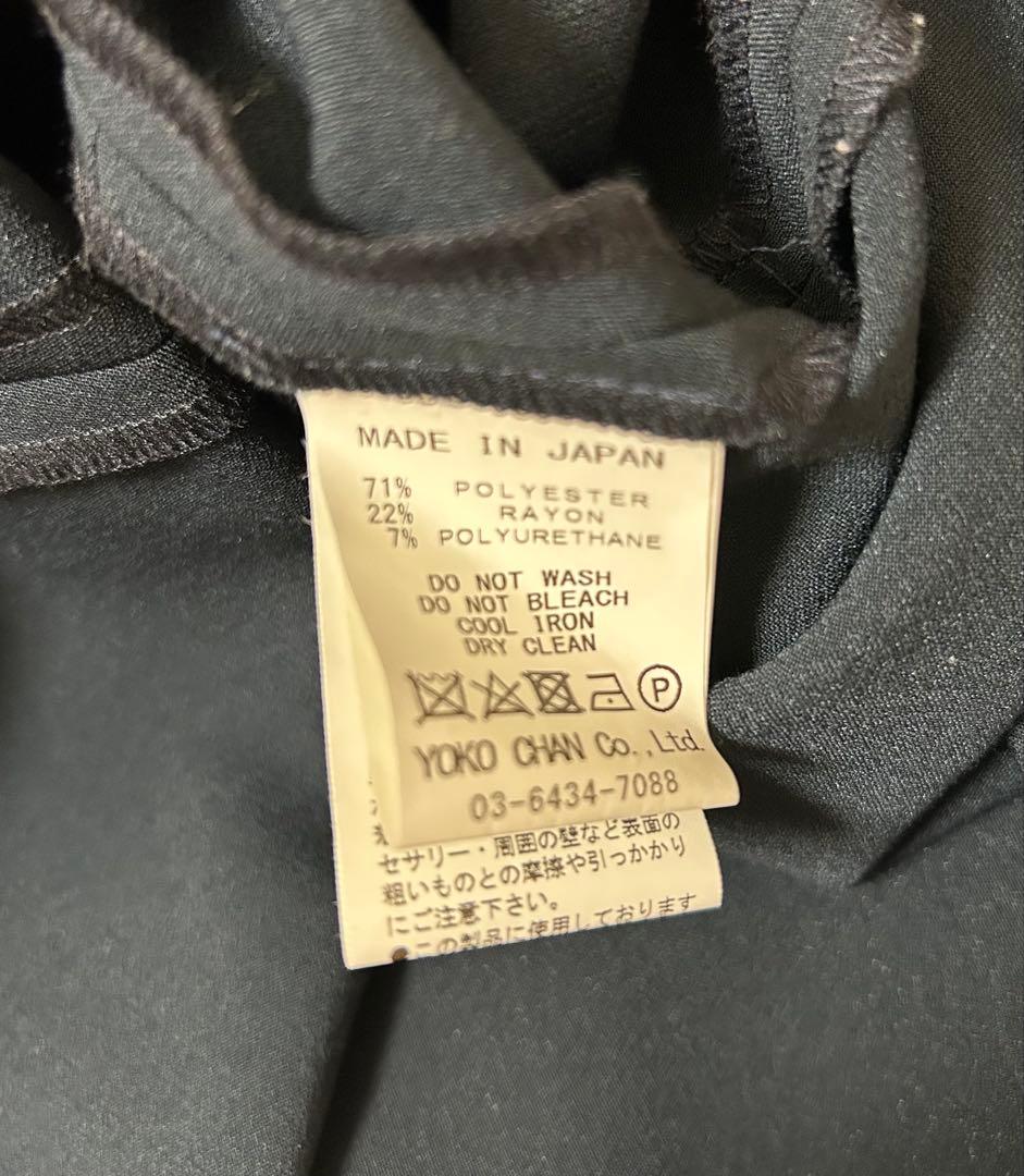 ヨーコチャンプティット　バックパールボックスプリーツドレス　ネイビー　XL