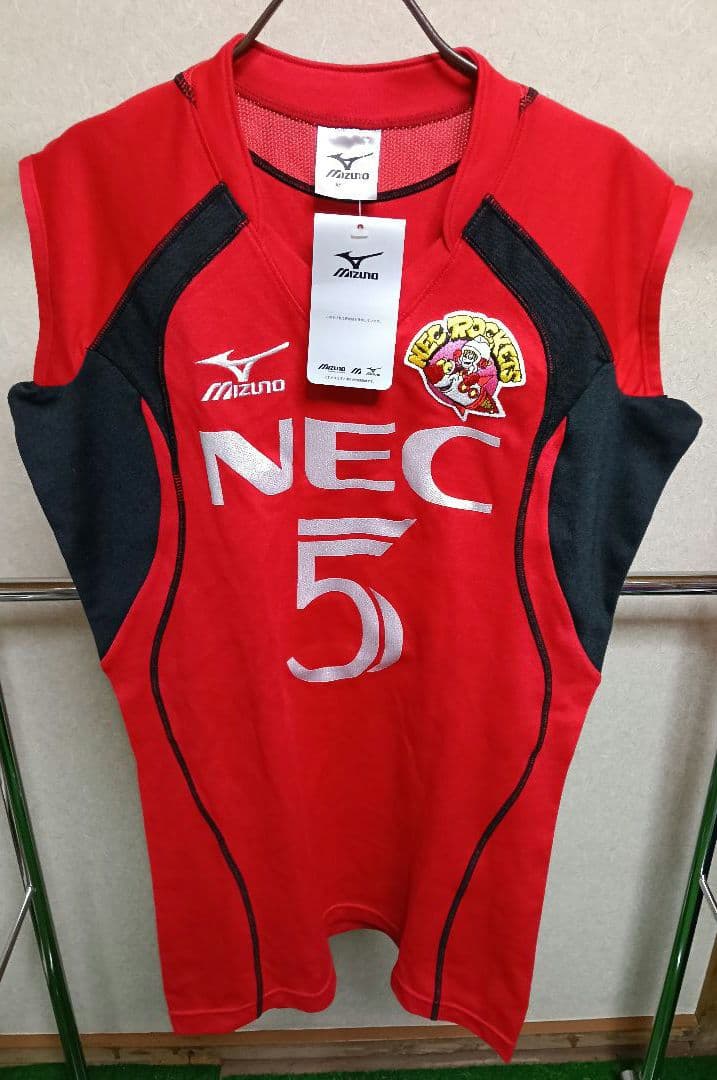 【激レア・新品タグ付き！】ミズノ NECレッドロケッツ 大友愛 ユニフォーム M