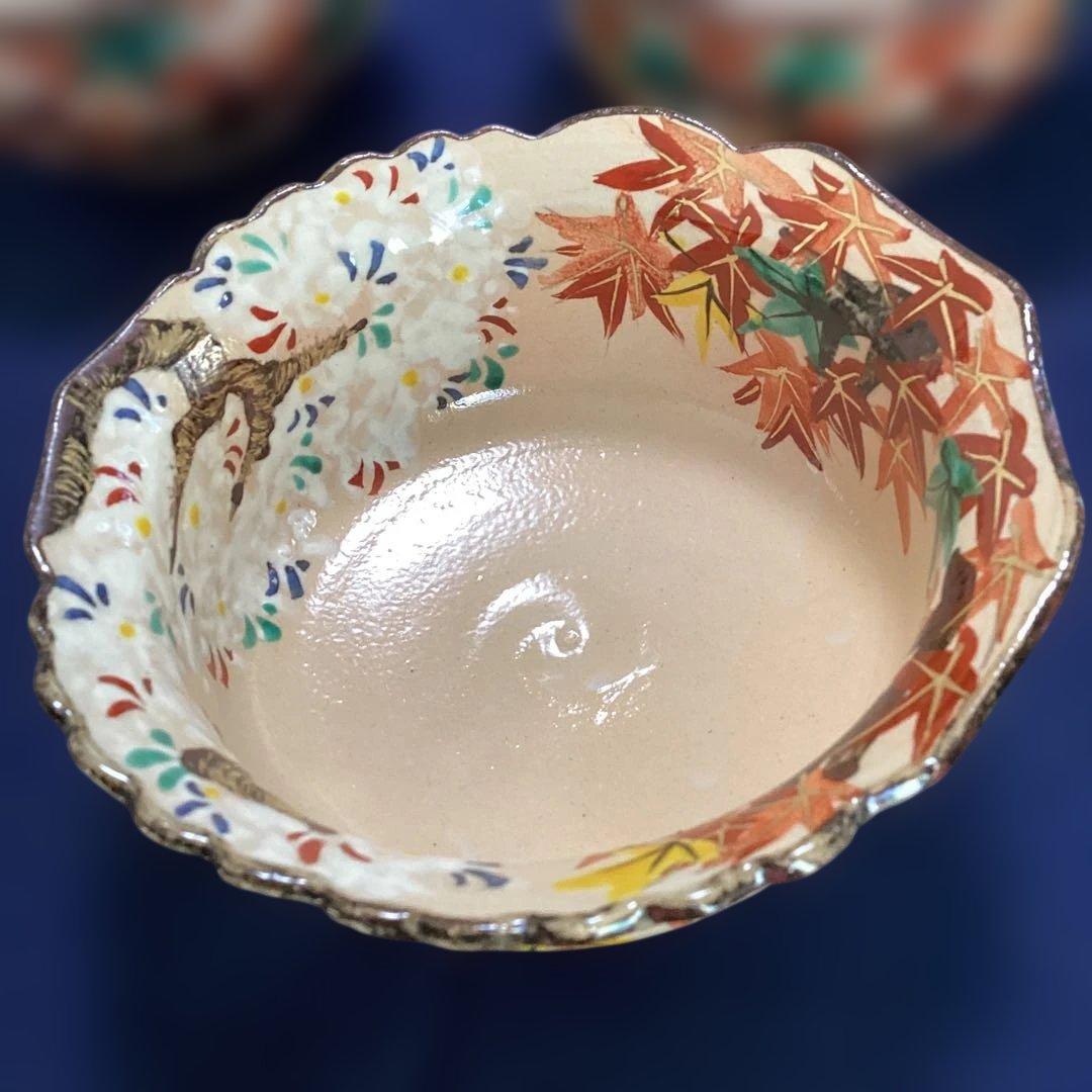 京焼乾山写雲錦向付10客　新品未使用