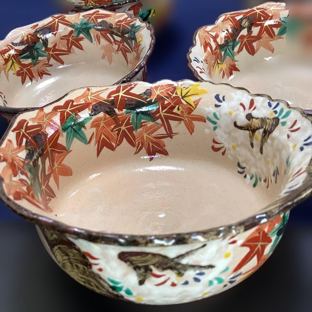 京焼乾山写雲錦向付10客　新品未使用