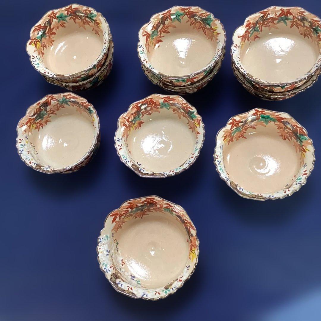 京焼乾山写雲錦向付10客　新品未使用