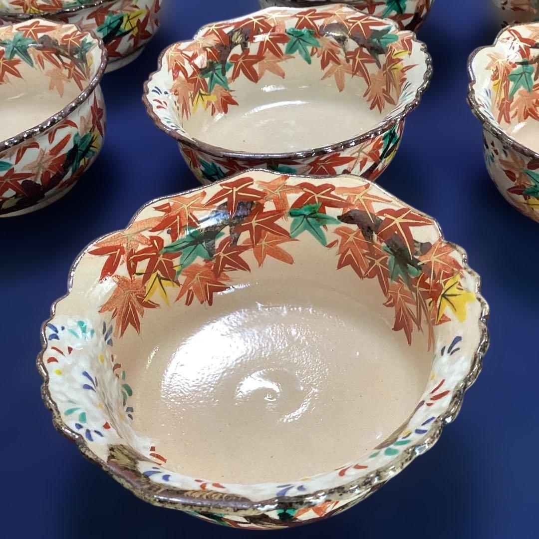 京焼乾山写雲錦向付10客　新品未使用