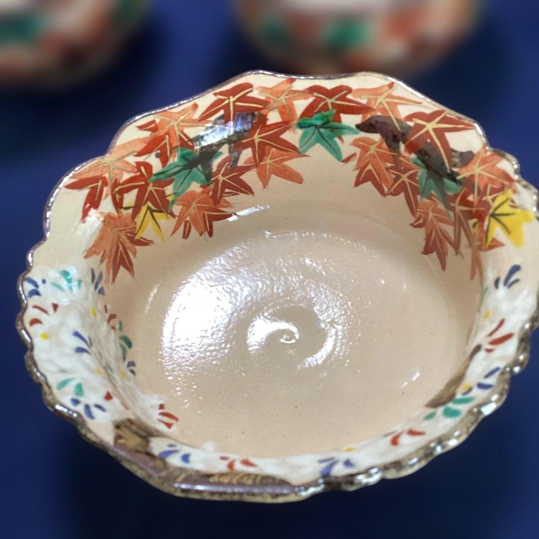 京焼乾山写雲錦向付10客　新品未使用