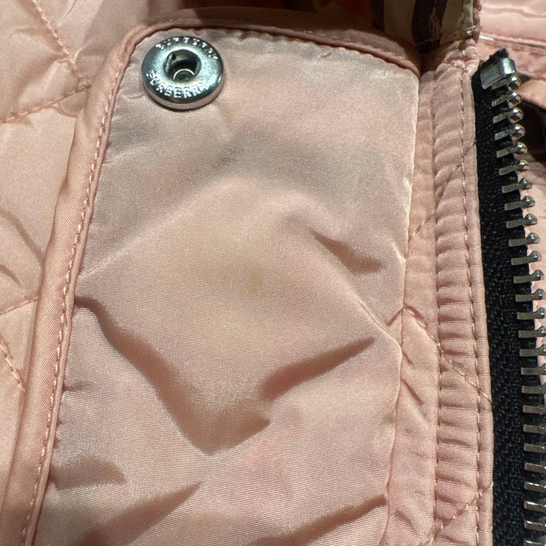 バーバリー　キルティング　ジャケット　アウター　6Y 110 116 ピンク