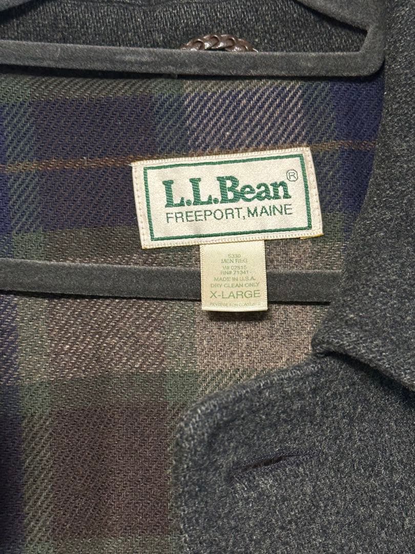 90s L.L.BEAN ウールコート　USA製　XL グレー