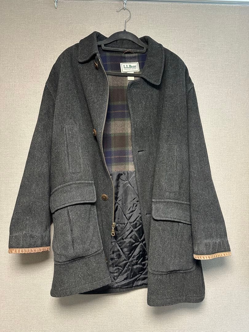 90s L.L.BEAN ウールコート　USA製　XL グレー