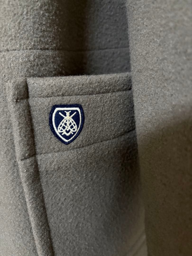 【完売品】オーシバル　ダブルメルトン カラーレス ダッフルコート