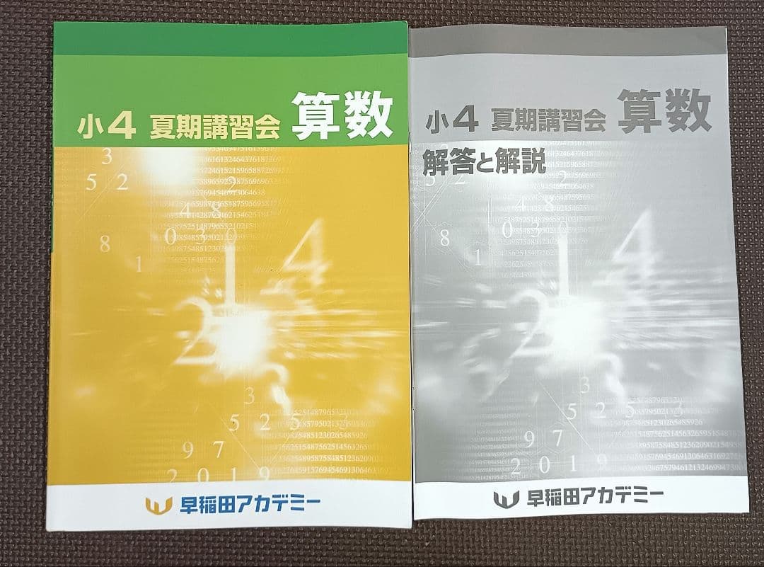 小4 夏期講習 早稲田アカデミー 早稲アカ　上位校