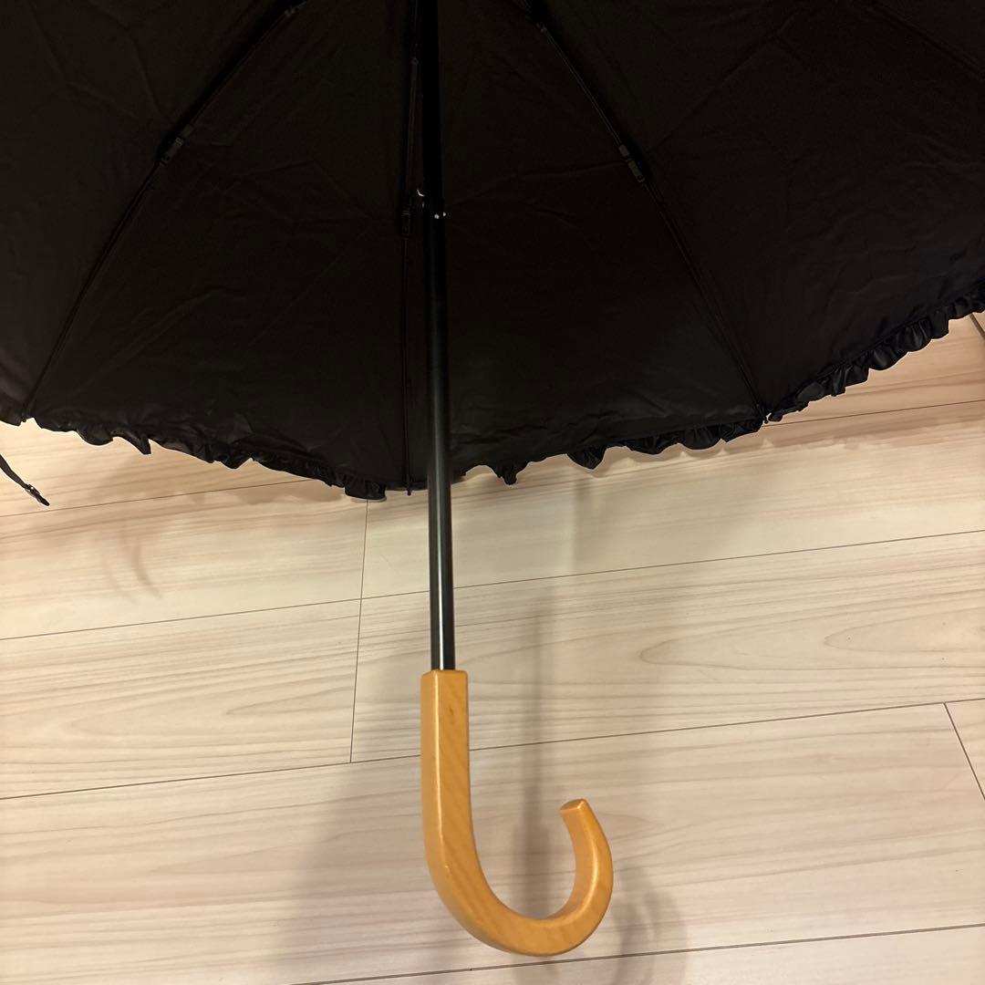 サンバリア100 フリル　2段折　ネイビー