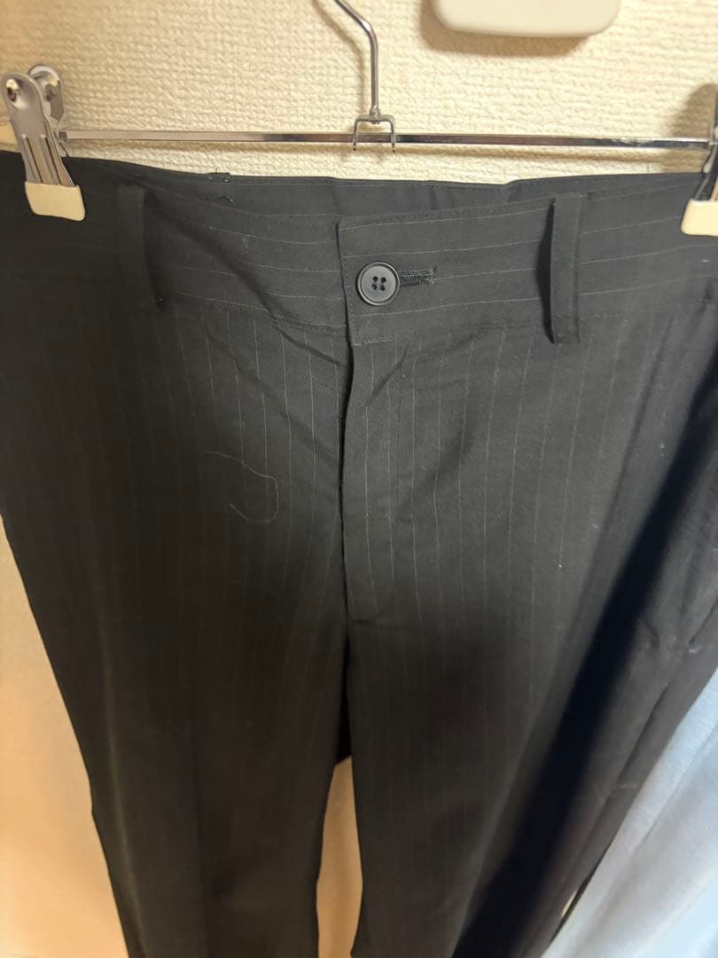 パンツ Hype-18 center press flaretrousers/black