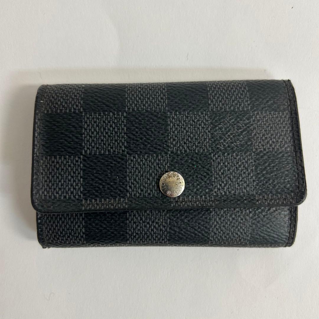 【美品】【最短即日発送】Louis Vuitton ダミエ ブラックキーケース