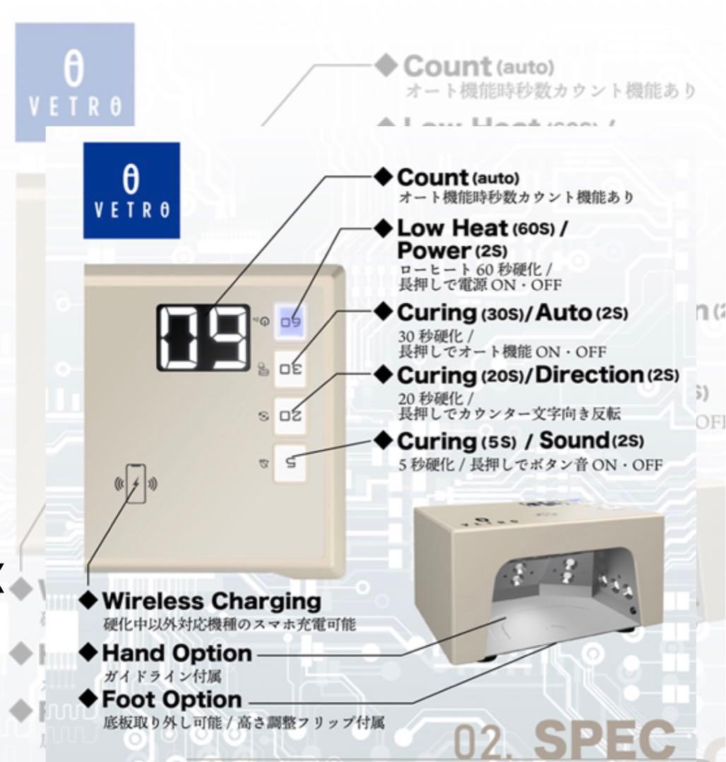 ほぼ新品！VETRO LEDライト36W スマホ充電可！