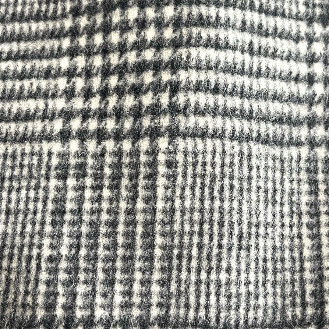 美品　フレームワーク　ダブルブレスト　ウール　チェスターコート　グレンチェック