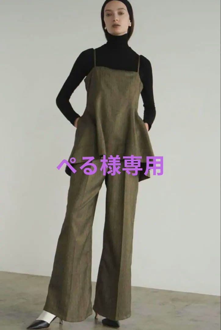 サロペット・オーバーオール・オールインワン CLANE PEPLUM BUTIER ALL IN ONE