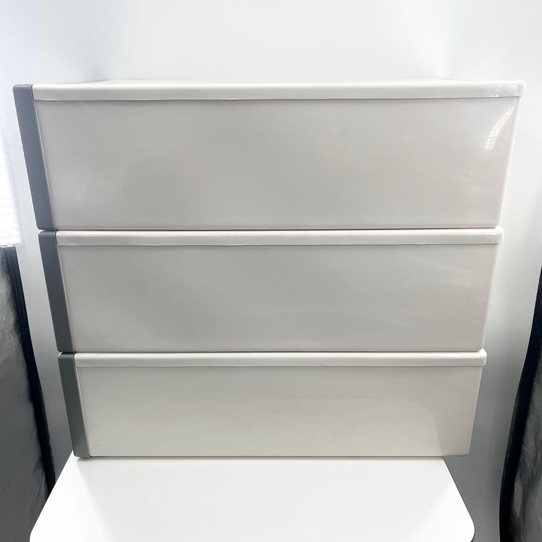 フィッツケース 押入れ収納 幅39×奥行74×高さ30 日本製 3個セット