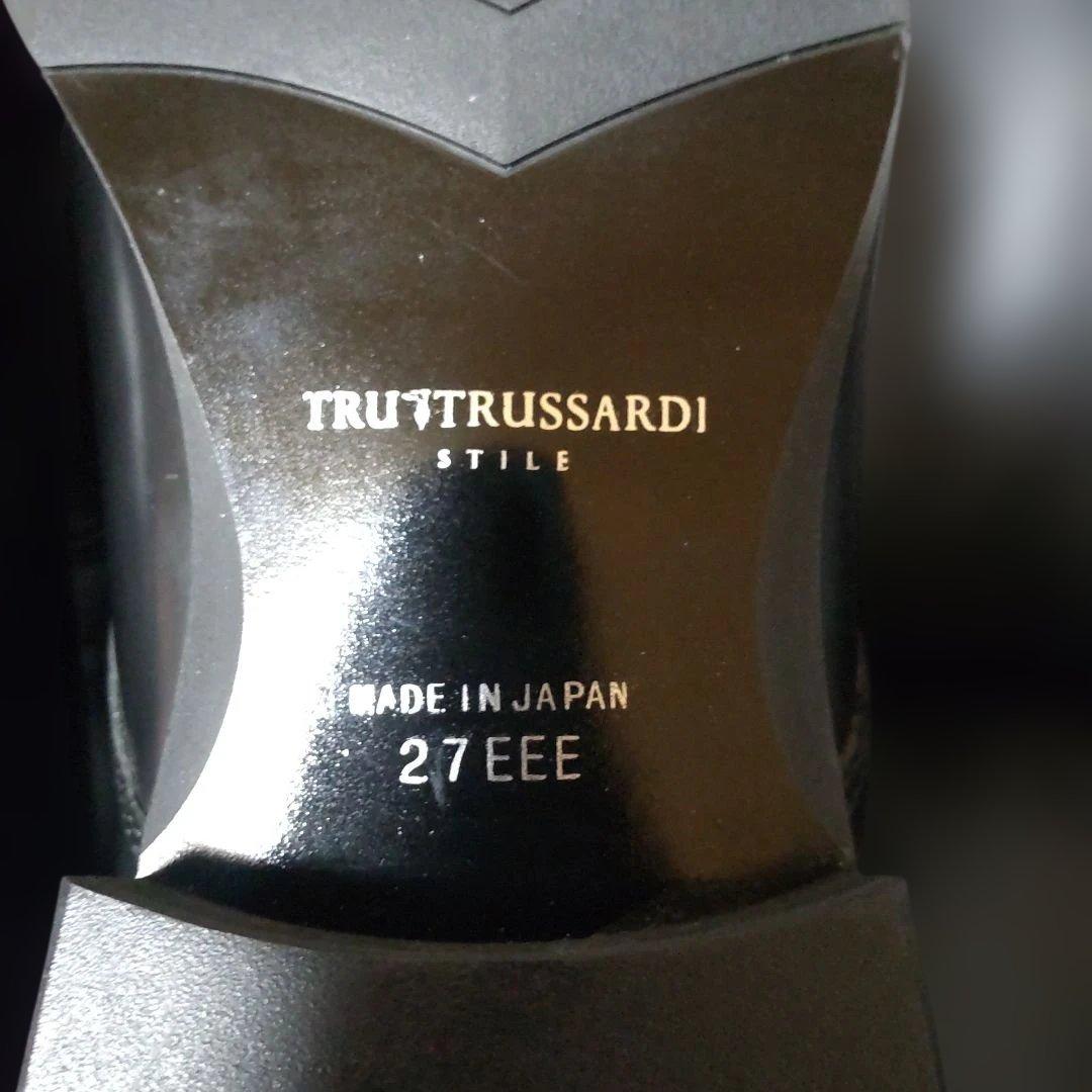 未使用⭐️トラサルディ レザーハイカットチャッカブーツ 27 ブラック