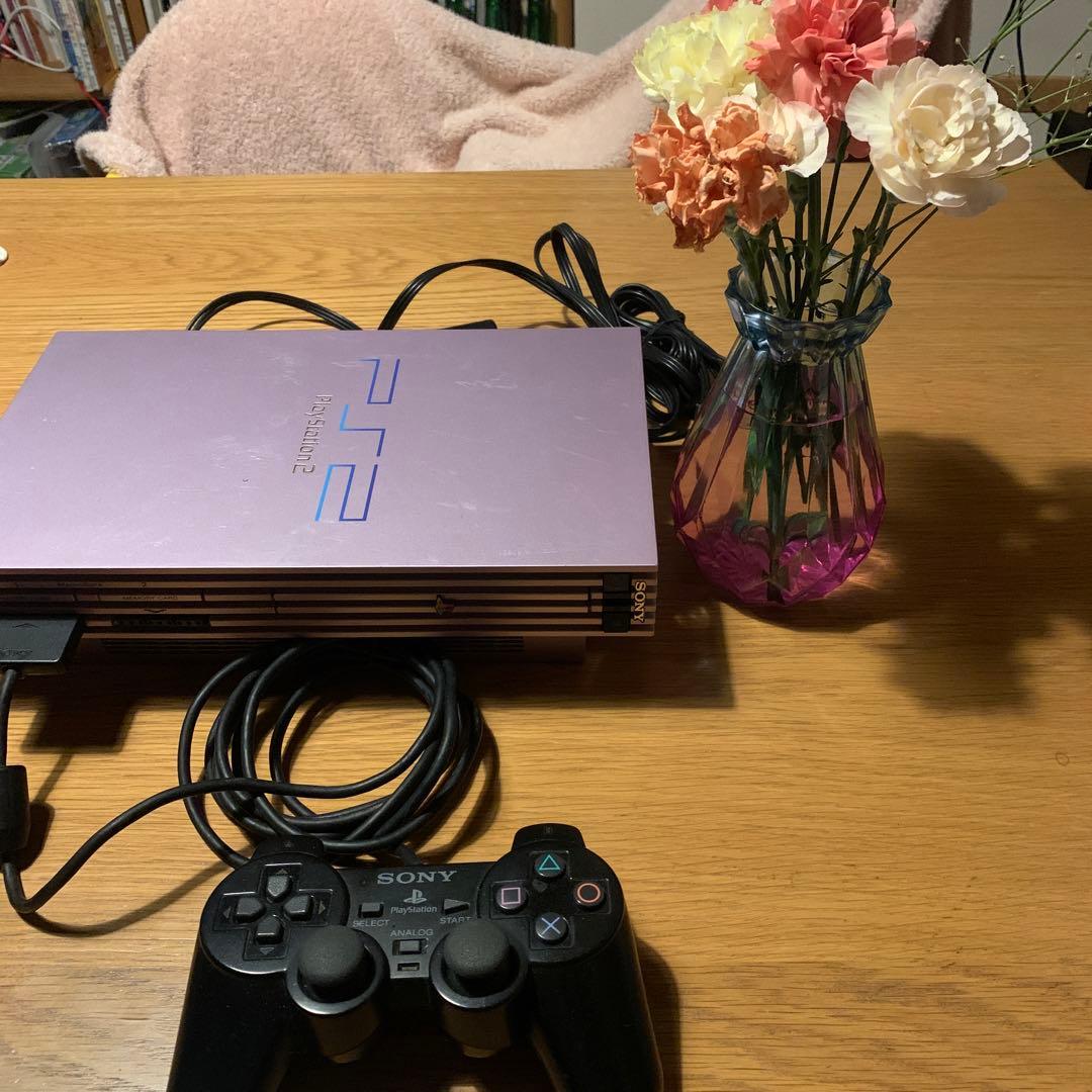 【良品】SONY PS2本体 SCPH-50000 サクラ・ピンク 動作良好