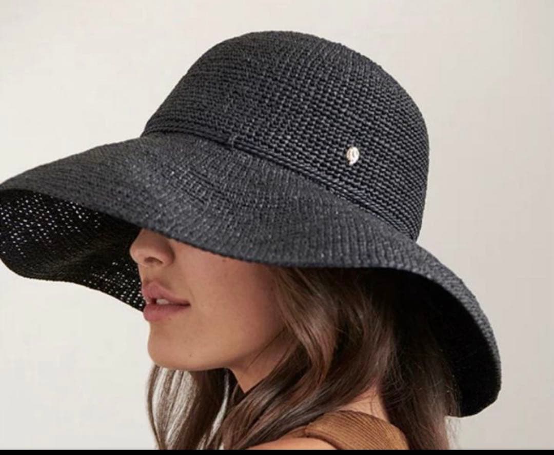 HELEN KAMINSKI ブラック ラフィアハット