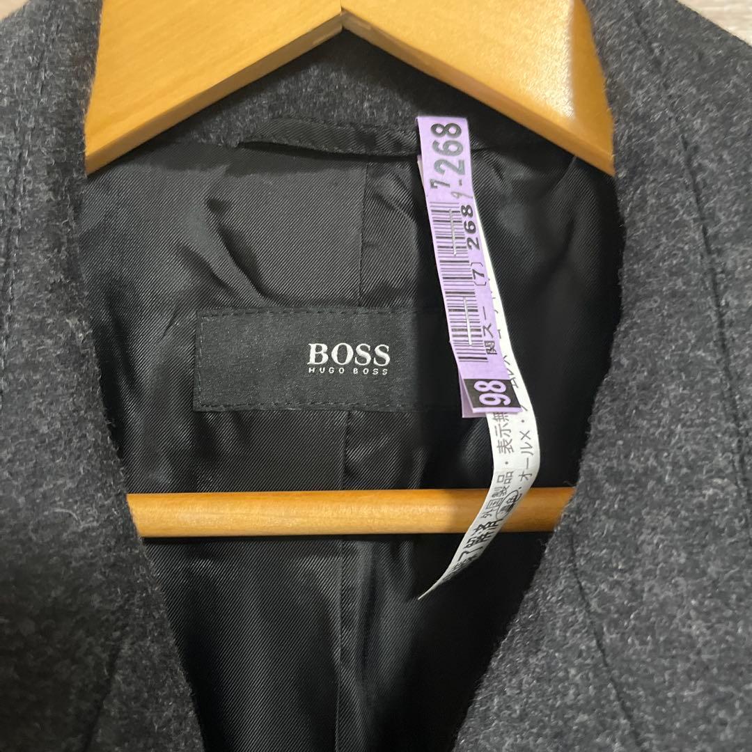 BOSS チェスターコート ダークグレー サイズ48