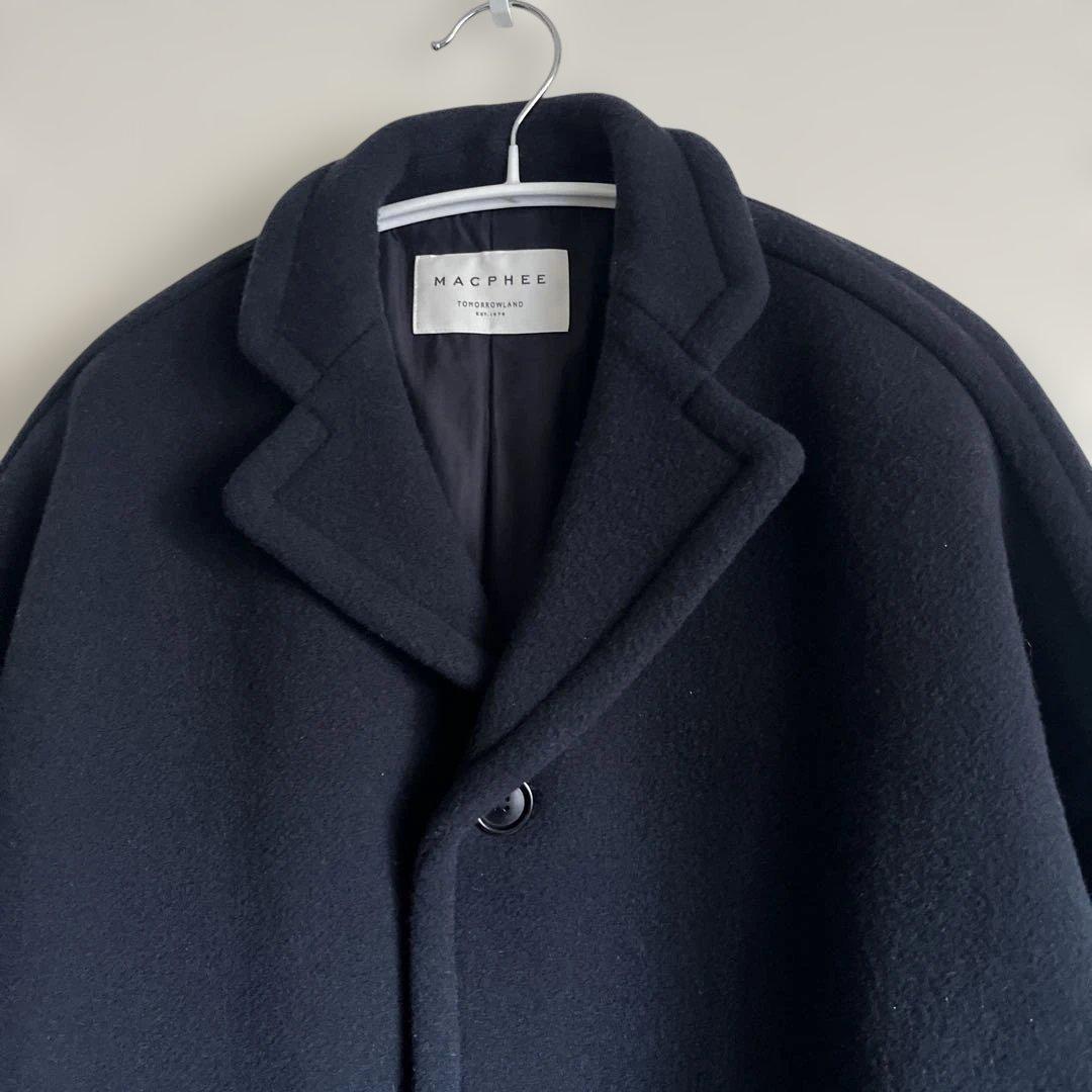 MACPHEE マカフィー　ショートパイルメルトン オーバーサイズドコート