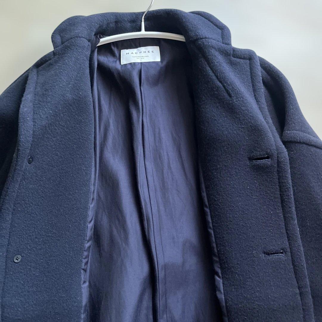 MACPHEE マカフィー　ショートパイルメルトン オーバーサイズドコート