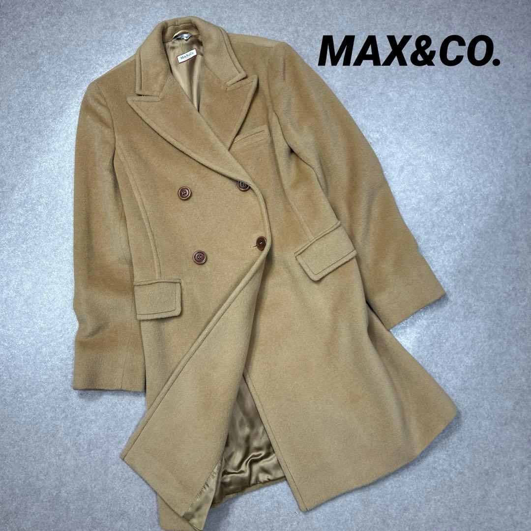 ★美品★MAX&Co. マックスアンドコー ロングコート カシミヤ混