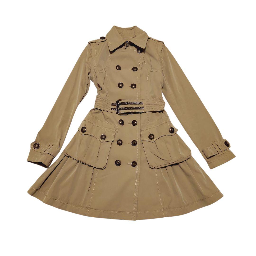 Burberry BLUE LABEL ベルテッドトレンチコート メタルボタン