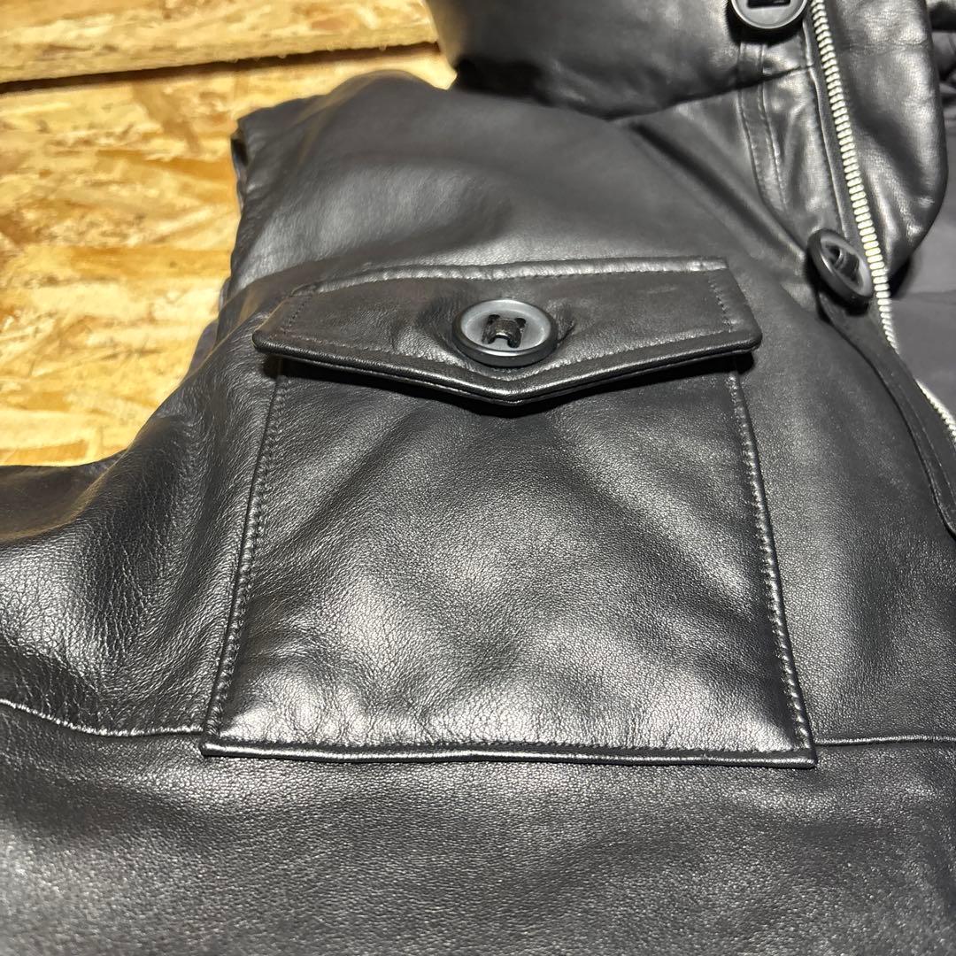 AVIREX ラムレザー　ダウンベスト　2XL 美品