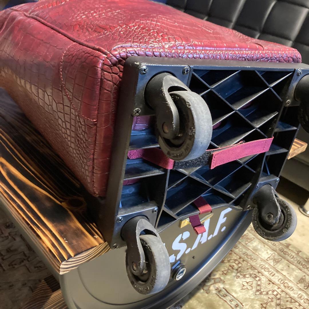 ✳️ SWANY スワニー キャリーバッグ クロコ 型押し 2way レッド