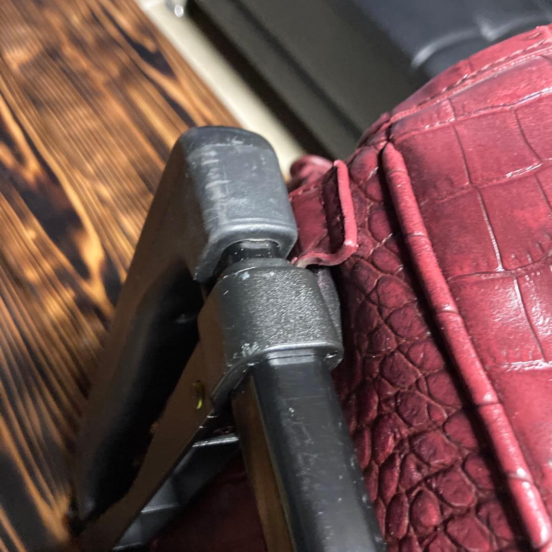 ✳️ SWANY スワニー キャリーバッグ クロコ 型押し 2way レッド