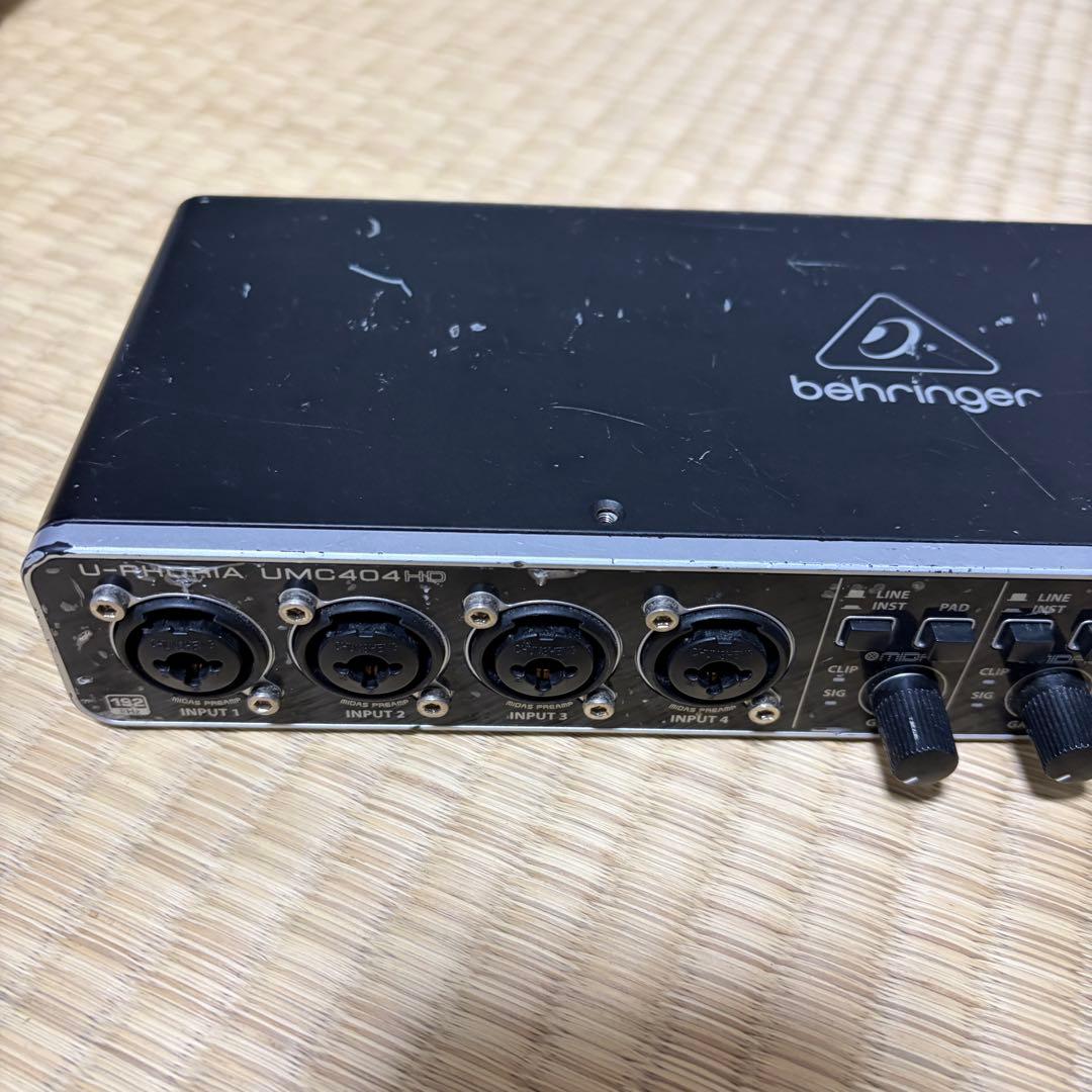 behringer UMC404HD オーディオインターフェイス USB接続