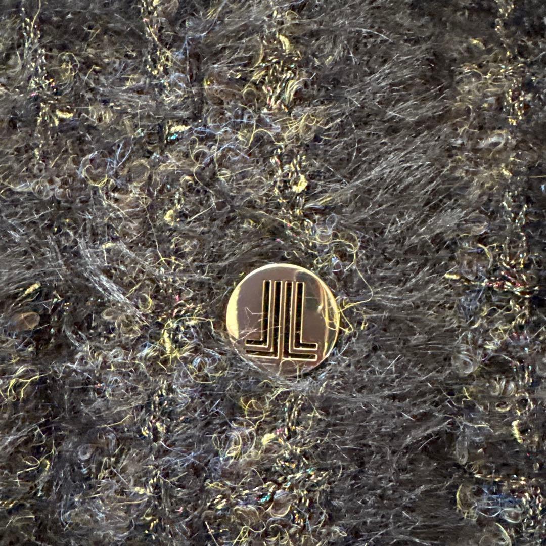 新品ランバンオンブルー2024ツィードニットジャケット税込23100円未使用品