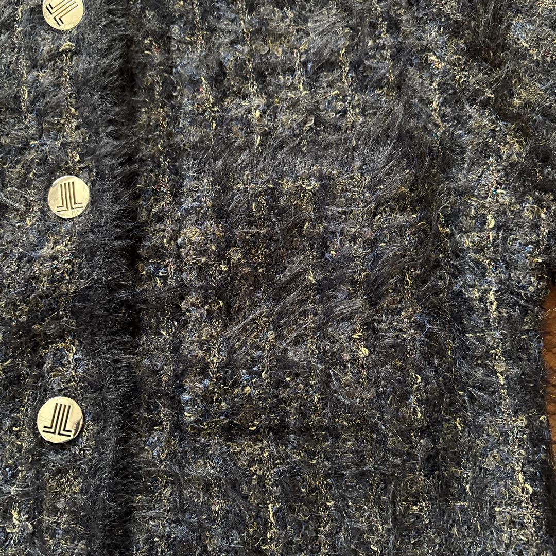 新品ランバンオンブルー2024ツィードニットジャケット税込23100円未使用品