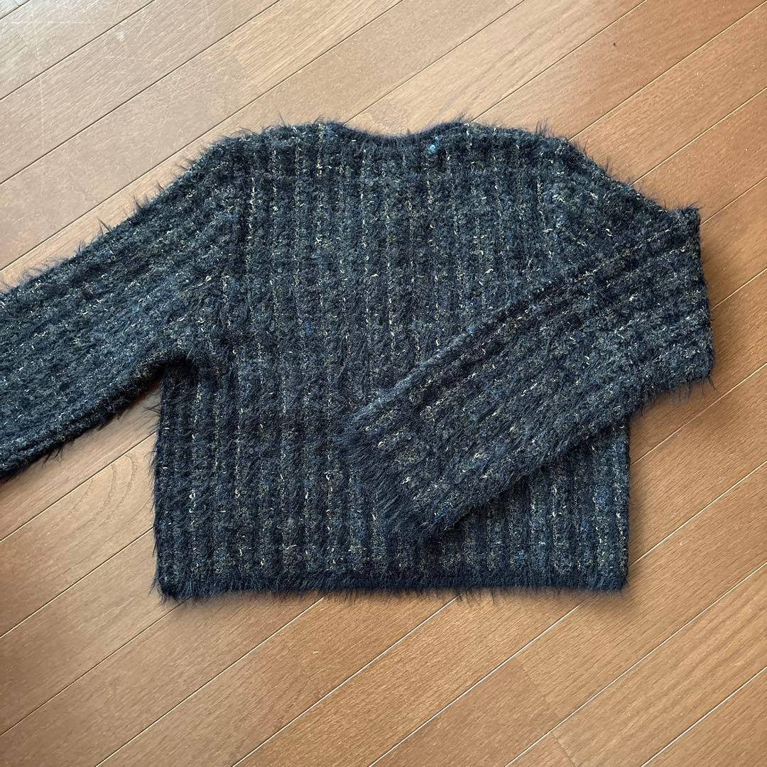 新品ランバンオンブルー2024ツィードニットジャケット税込23100円未使用品