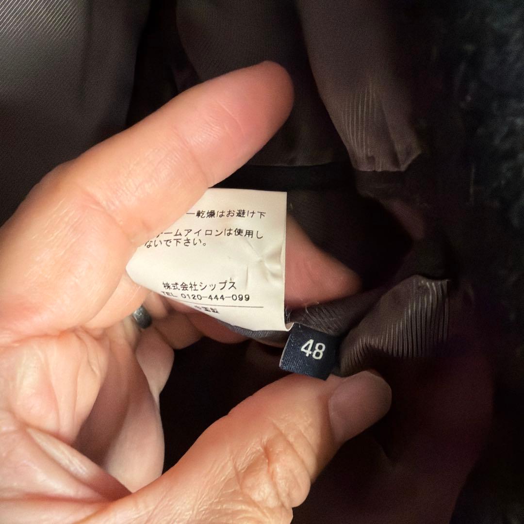 【期間限定値下！】SHIPS スーツ48 チャコールグレー